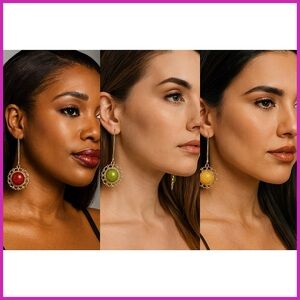 Signature NYC Assorted Earrings | Red, Green & Yellow